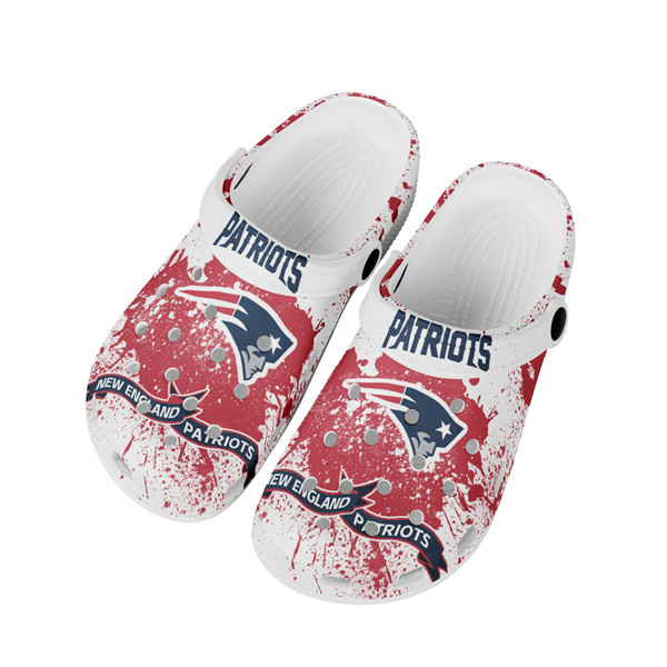 Women's New England Patriots Bayaband Clog Shoes 003